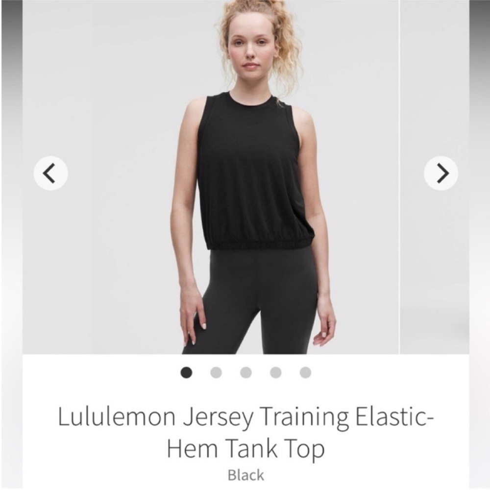 GUC lululemon Jersey Training Elastic-Hem Tank